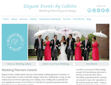 Tablet Screenshot of elegantevents.ie